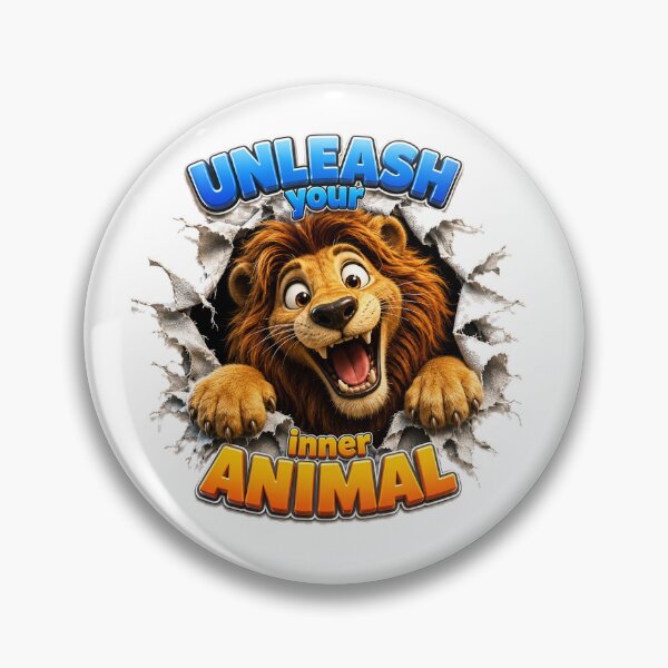 Item preview, Unleash Your Inner Animal - Happy Lion designed and sold by Bor-Suk.