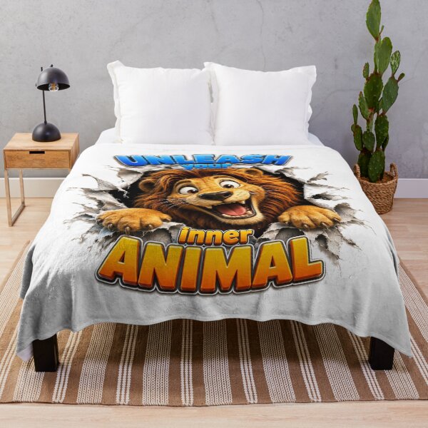 Item preview, Unleash Your Inner Animal - Happy Lion designed and sold by Bor-Suk.