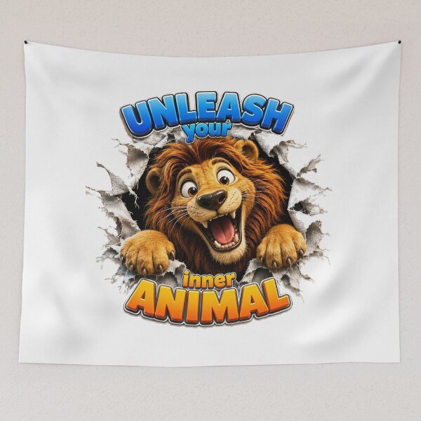 Item preview, Unleash Your Inner Animal - Happy Lion designed and sold by Bor-Suk.