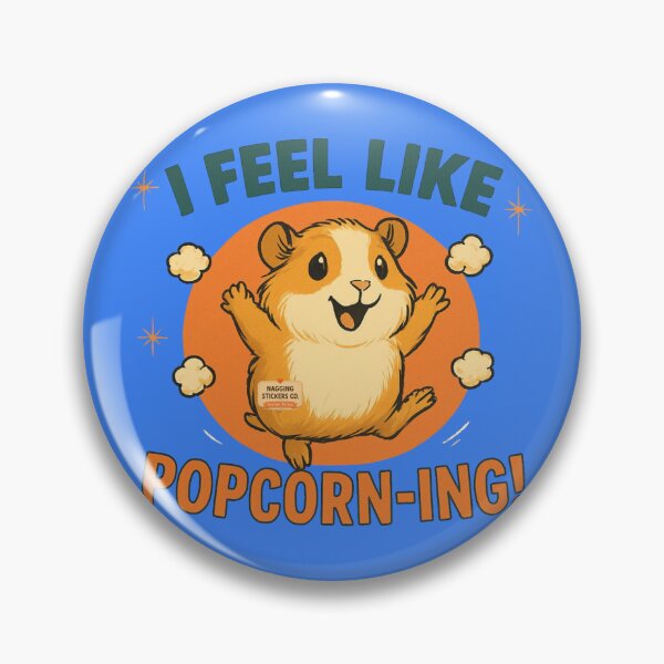 Item preview, NAGGING GUINEA PIGGY BY NAGGING STICKERS CO. I FEEL LIKE POPCORN-ING COLLECTION | ELECTRIC BLUE Edition | No.02 designed and sold by LaMaisonOfMY.