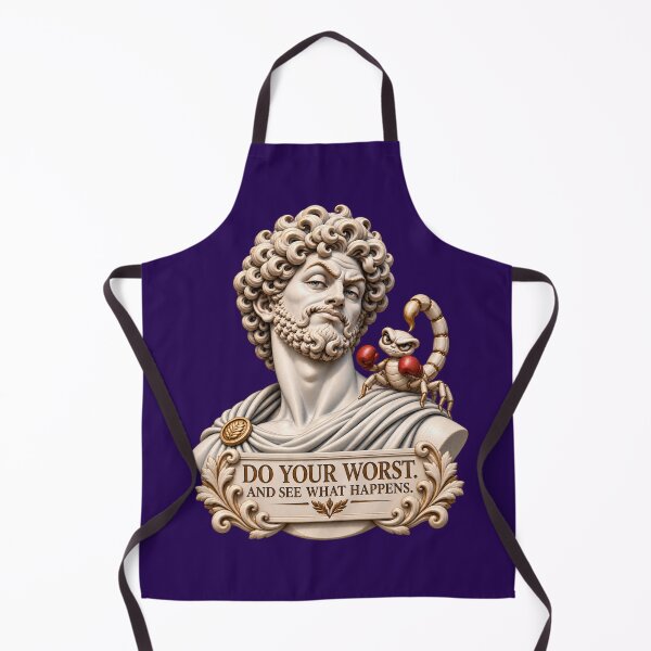 Item preview, Do Your Worst. And See What Happens. — Funny Classical Marble Statue designed and sold by flashARTstudio.