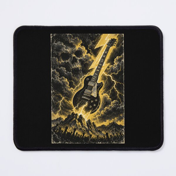 Item preview, High Voltage Storm - Classic Hard Rock Lightning Bolt Tour Art Tee designed and sold by Fanverse Merchandise.