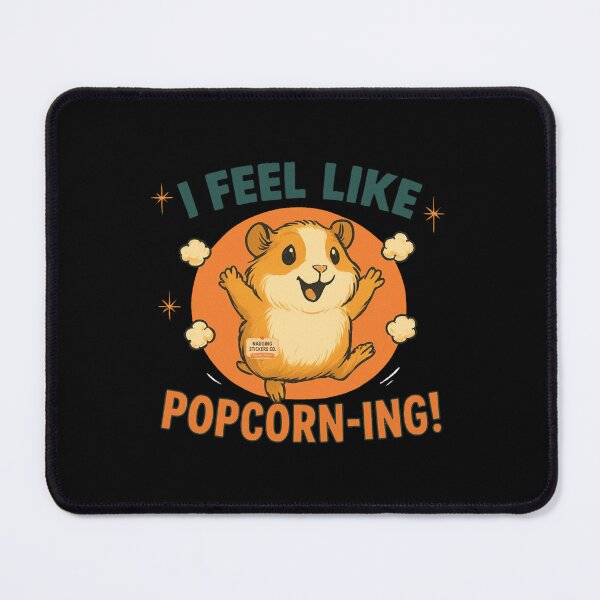 Item preview, NAGGING GUINEA PIGGY BY NAGGING STICKERS CO.. I FEEL LIKE POPCORN-ING COLLECTION | BLACK Edition | No.02 designed and sold by LaMaisonOfMY.