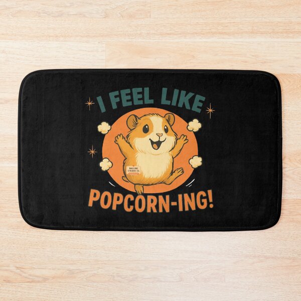 Item preview, NAGGING GUINEA PIGGY BY NAGGING STICKERS CO.. I FEEL LIKE POPCORN-ING COLLECTION | BLACK Edition | No.02 designed and sold by LaMaisonOfMY.