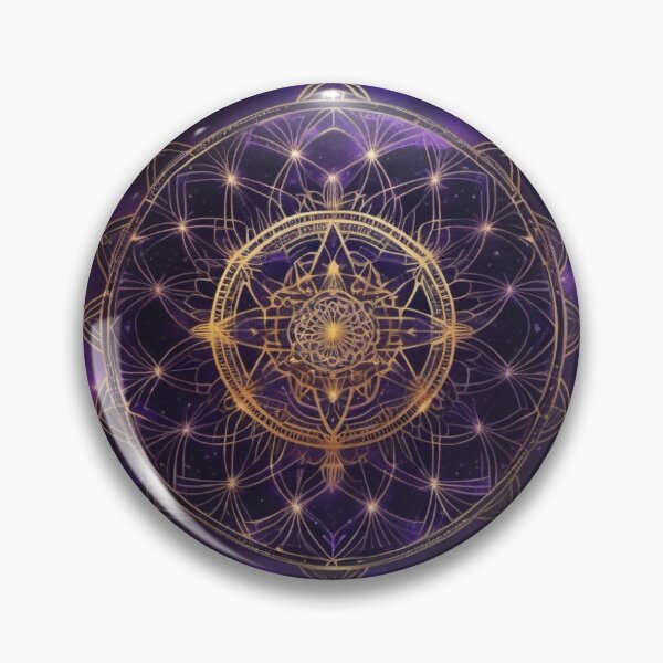 Artikelvorschau, kompliziertes Mandala mit heiliger Geometrie entworfen und verkauft von AetheVisions.