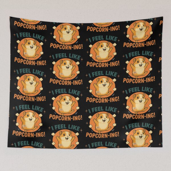 Item preview, NAGGING GUINEA PIGGY BY NAGGING STICKERS CO.. I FEEL LIKE POPCORN-ING COLLECTION | BLACK Edition | No.02 designed and sold by LaMaisonOfMY.