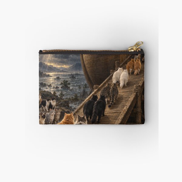 Item preview, Cats Boarding the Stormbound Ark designed and sold by Ocelot-T.