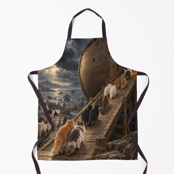 Item preview, Cats Boarding the Stormbound Ark designed and sold by Ocelot-T.
