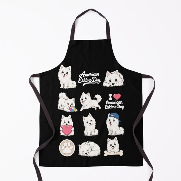 Item preview, Cute American Eskimo stickers and apparel design designed and sold by rafaeltto.