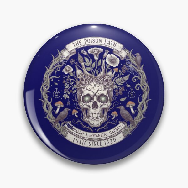 Item preview, Poison Path Skull Botanical Raven Emblem designed and sold by Exquisite Design Studio „Paculówka”.