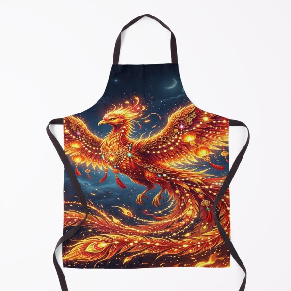 Item preview, Majestic Chinese Phoenix Soaring Through Flaming Sparks designed and sold by Solomon-Ent-144.