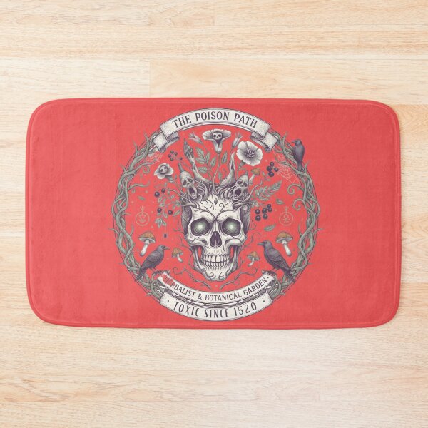 Item preview, Poison Path Skull Botanical Raven Emblem designed and sold by Exquisite Design Studio „Paculówka”.