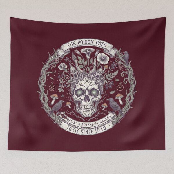 Item preview, Poison Path Skull Botanical Raven Emblem designed and sold by Exquisite Design Studio „Paculówka”.