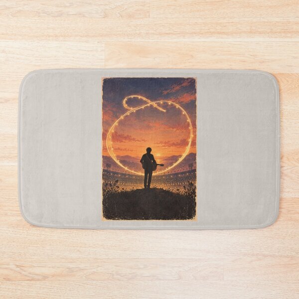 Item preview, Ed Golden Loop - Acoustic Folk-Pop Stadium Tour Art Tee designed and sold by Fanverse Merchandise.