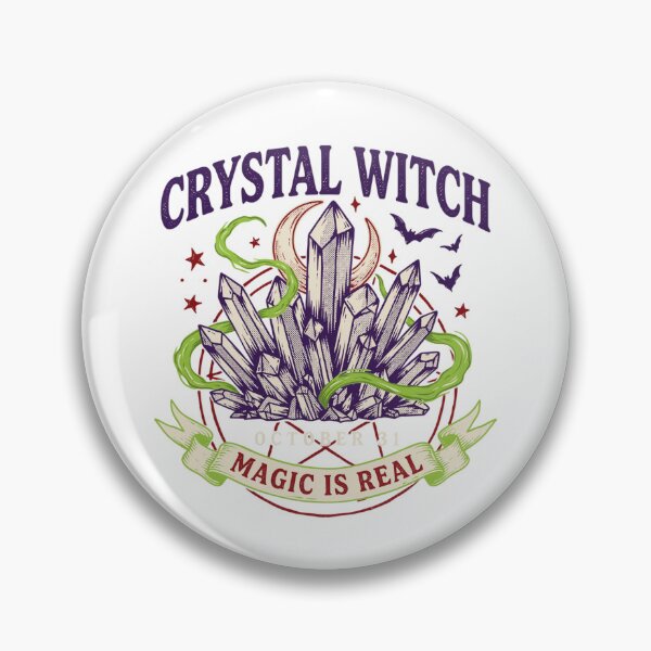 Item preview, Crystal Witch T-Shirt | Amethyst Moon Magic Halloween Graphic Tee v8 designed and sold by DarylWelsh2024.