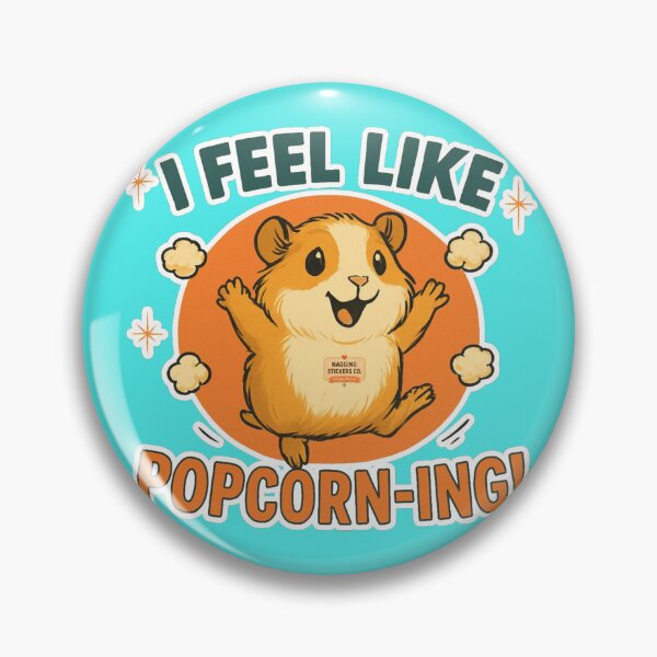 Item preview, NAGGING GUINEA PIGGY BY NAGGING STICKERS CO.. I FEEL LIKE POPCORN-ING COLLECTION | AQUA Edition | No.03 designed and sold by LaMaisonOfMY.
