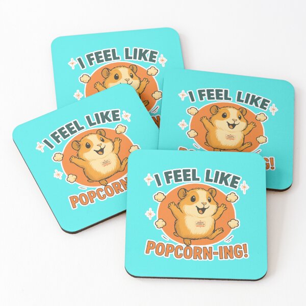Item preview, NAGGING GUINEA PIGGY BY NAGGING STICKERS CO.. I FEEL LIKE POPCORN-ING COLLECTION | AQUA Edition | No.03 designed and sold by LaMaisonOfMY.