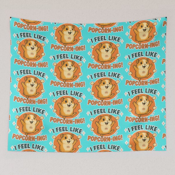 Item preview, NAGGING GUINEA PIGGY BY NAGGING STICKERS CO.. I FEEL LIKE POPCORN-ING COLLECTION | AQUA Edition | No.03 designed and sold by LaMaisonOfMY.