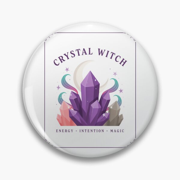 Item preview, Crystal Witch T-Shirt | Amethyst Moon Magic Halloween Graphic Tee v9 designed and sold by DarylWelsh2024.