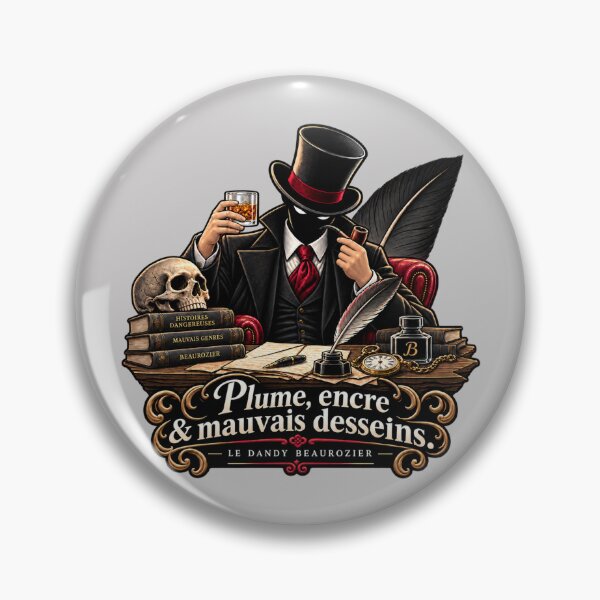 Item preview, Pen, ink & bad intentions | Dark humor writer | The Dandy Beaurozier designed and sold by Beaurozier.