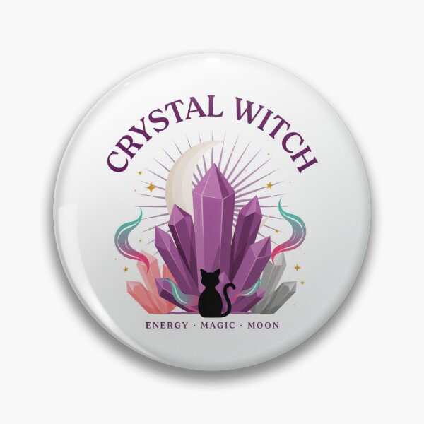 Item preview, Crystal Witch T-Shirt | Amethyst Moon Magic Halloween Graphic Tee v10 designed and sold by DarylWelsh2024.