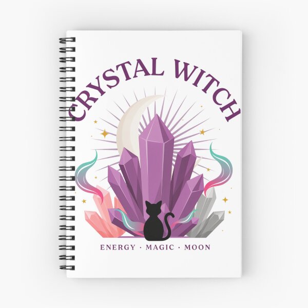 Item preview, Crystal Witch T-Shirt | Amethyst Moon Magic Halloween Graphic Tee v10 designed and sold by DarylWelsh2024.
