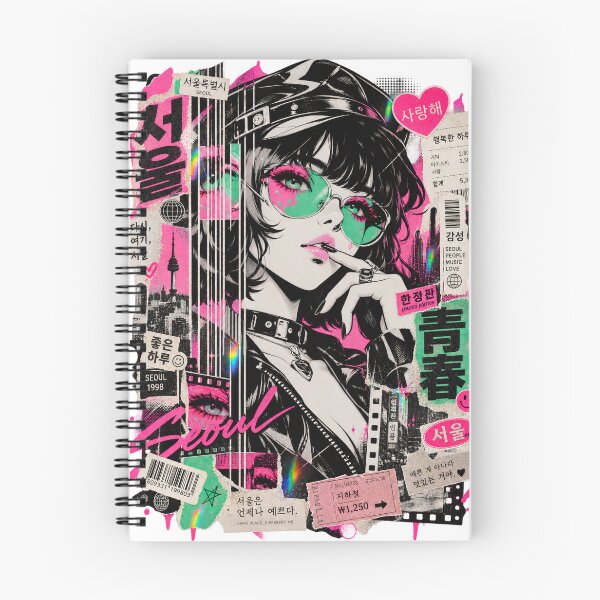 Item preview, Seoul Street Style Aesthetic Anime Girl - K-Pop Vibe Urban Art designed and sold by SeoulVibeStudio.
