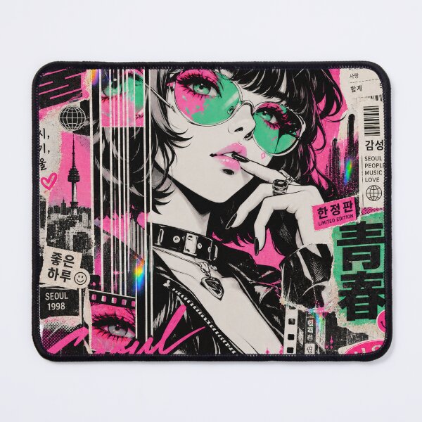 Item preview, Seoul Street Style Aesthetic Anime Girl - K-Pop Vibe Urban Art designed and sold by SeoulVibeStudio.