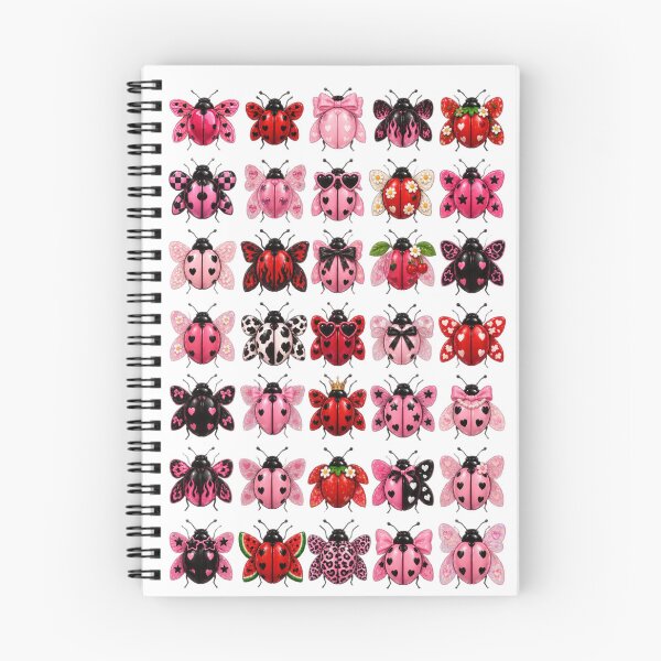Item preview, Pink Ladybug Collection Cute Aesthetic Sticker Sheet designed and sold by Theselinara.