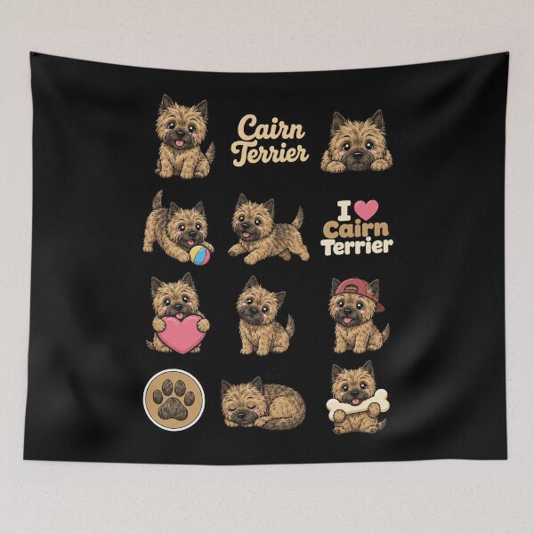 Item preview, Cute Cairn Terrier stickers and apparel design designed and sold by rafaeltto.