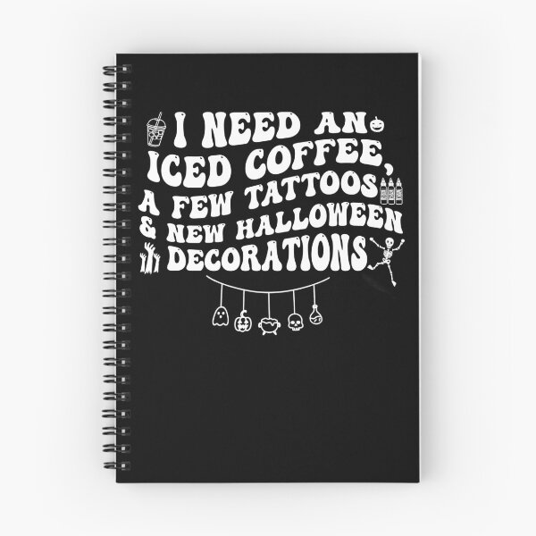 Item preview, Iced Coffee Tattoo Halloween Humor designed and sold by RDGNR.