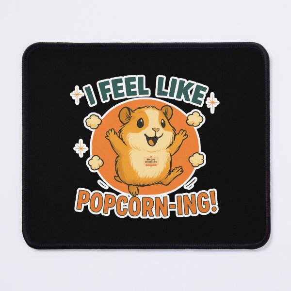 Item preview, NAGGING GUINEA PIGGY BY NAGGING STICKERS CO. I FEEL LIKE POPCORN-ING COLLECTION | BLACK Edition | No.03 designed and sold by LaMaisonOfMY.