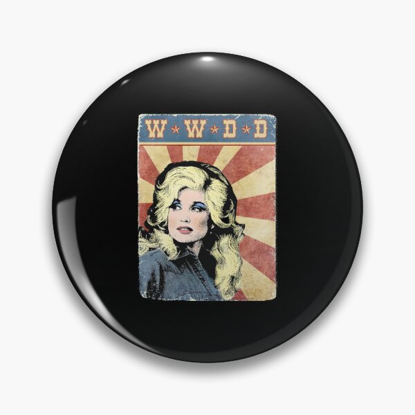 Item preview, WWD*D What Would Dolly Do? Retro Parton Portrait designed and sold by Glow-Paw-Studio.