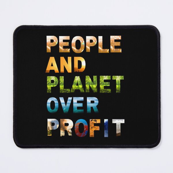 Item preview, People and Planet Over Profit Message designed and sold by cerima.