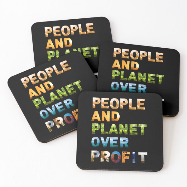 Item preview, People and Planet Over Profit Message designed and sold by cerima.