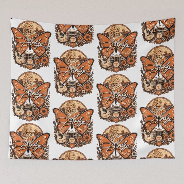 Item preview, Dolly Tennessee Volunteers Butterfly Tribute designed and sold by OddPopARt.