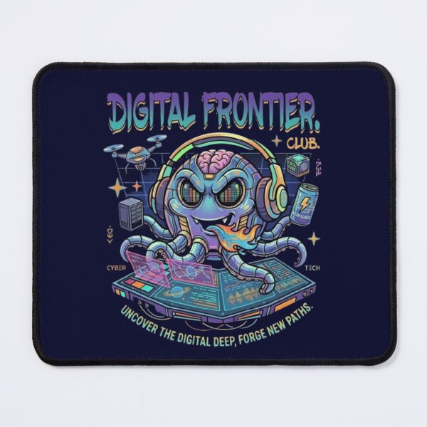 Item preview, Cyber Octopus – Digital Frontier Futuristic Illustration  designed and sold by Dogandesighn.