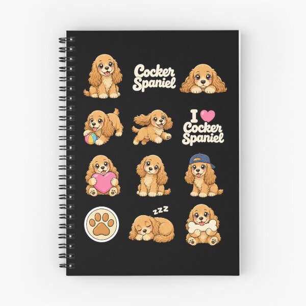 Item preview, Cute Cocker Spaniel stickers and apparel design designed and sold by rafaeltto.