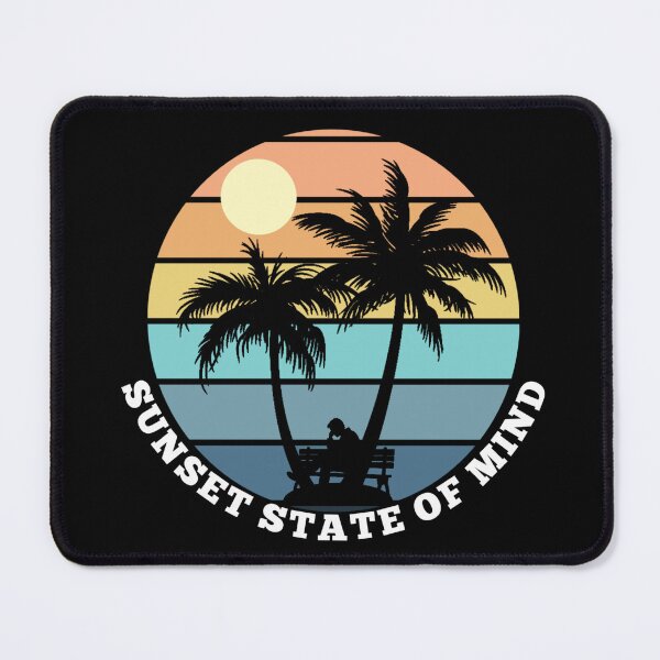 Item preview, Sunset State of Mind Palm Trees Retro Aesthetic T-Shirt Design designed and sold by WildPeak Threads.