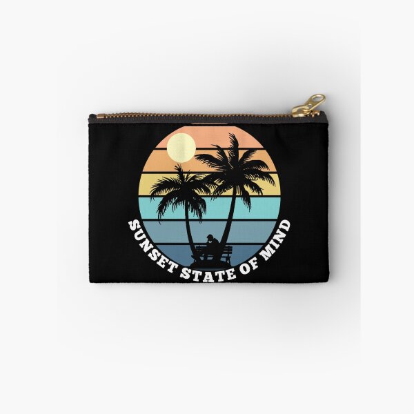Item preview, Sunset State of Mind Palm Trees Retro Aesthetic T-Shirt Design designed and sold by WildPeak Threads.