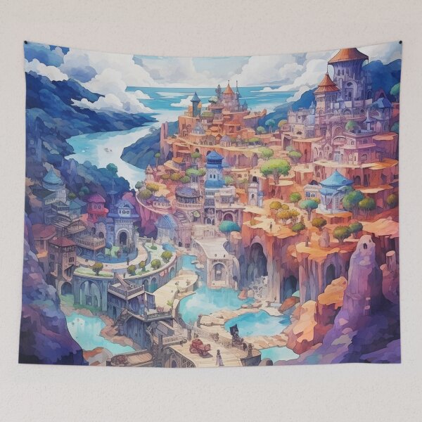 Item preview, Cliffside Anime Fantasy Kingdom designed and sold by bella-rosa87.