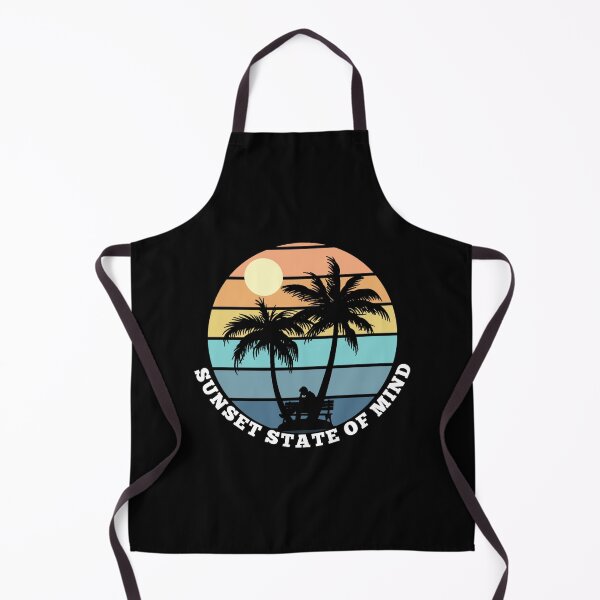 Item preview, Sunset State of Mind Palm Trees Retro Aesthetic T-Shirt Design designed and sold by WildPeak Threads.