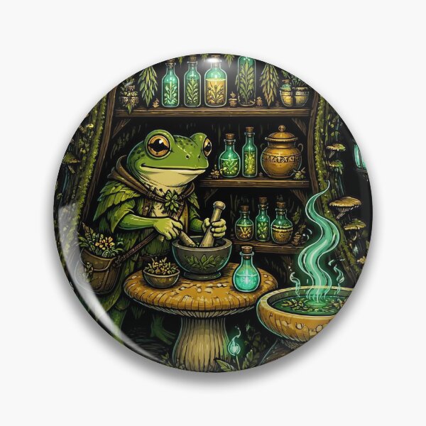 Item preview, Whimsical Frog Apothecary: Toadstool Tea Lab designed and sold by Fun2Fentastic.