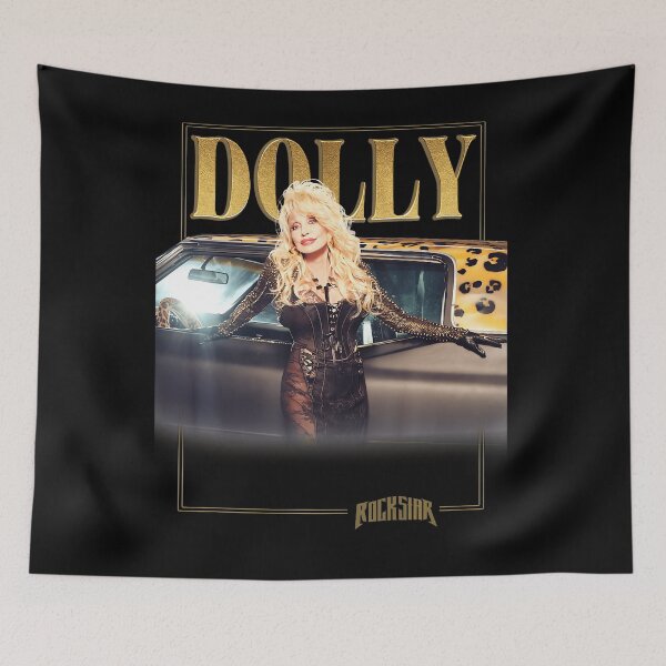 Item preview, Dolly Parton Rockstar Gold Country Music Design designed and sold by LouisaOReilly.
