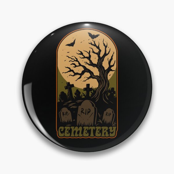Item preview, Vintage Halloween Cemetery Design designed and sold by phsycartwork.