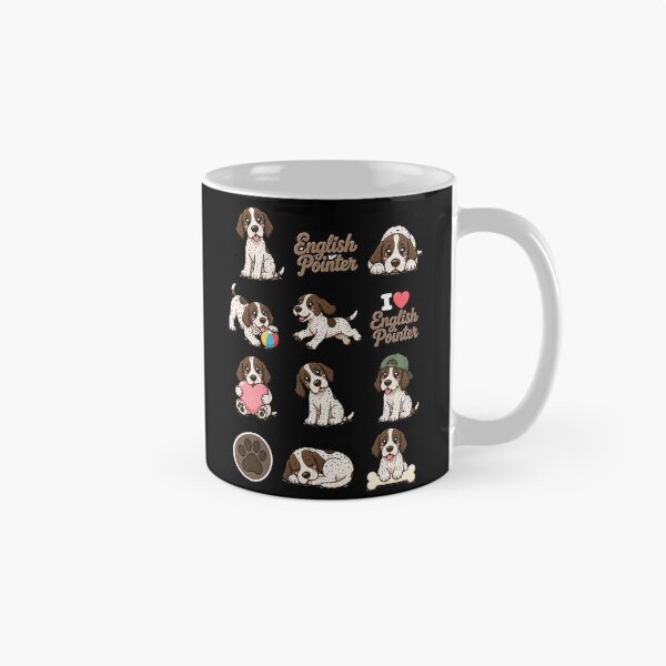 Item preview, Cute English Pointer stickers and apparel design designed and sold by rafaeltto.