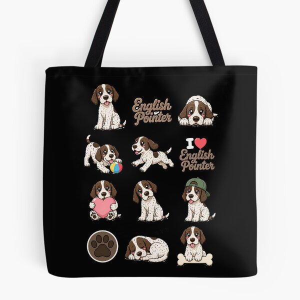 Item preview, Cute English Pointer stickers and apparel design designed and sold by rafaeltto.