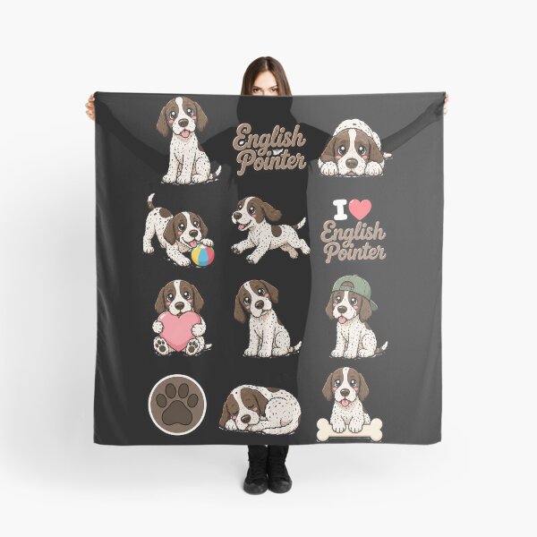 Item preview, Cute English Pointer stickers and apparel design designed and sold by rafaeltto.