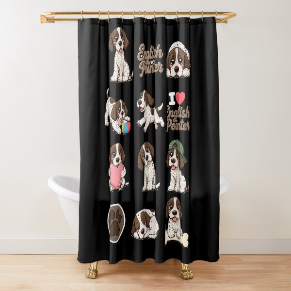 Item preview, Cute English Pointer stickers and apparel design designed and sold by rafaeltto.