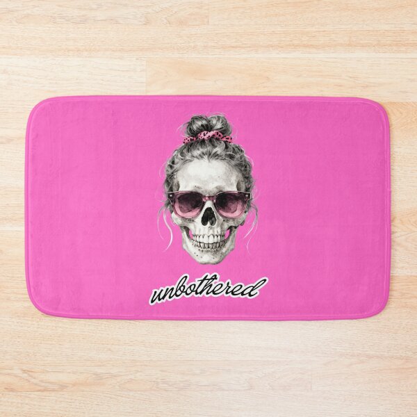 Item preview, Unbothered Messy Bun Skull with Sunnies designed and sold by threadsjam.